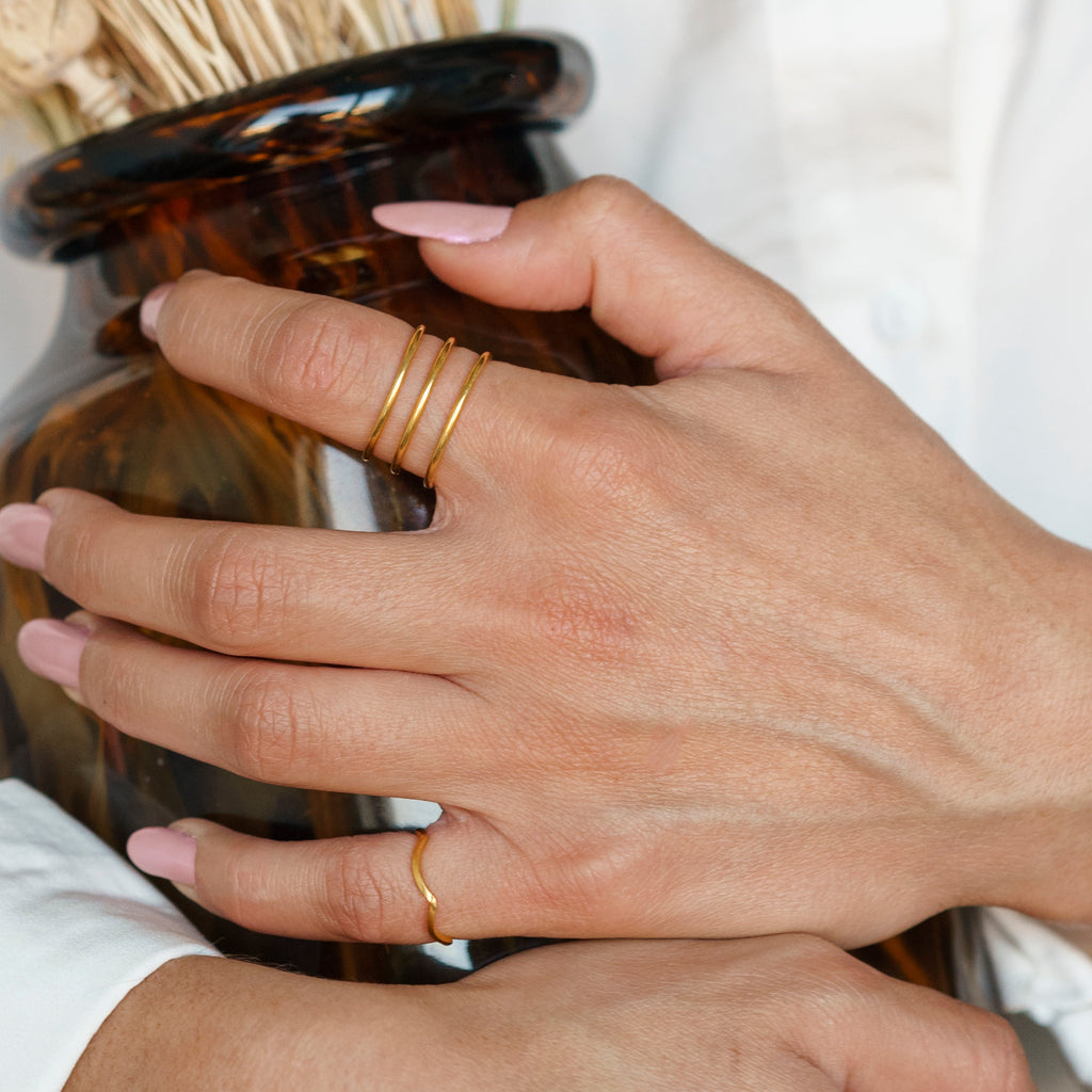 Anel Três Linhas Ajustável