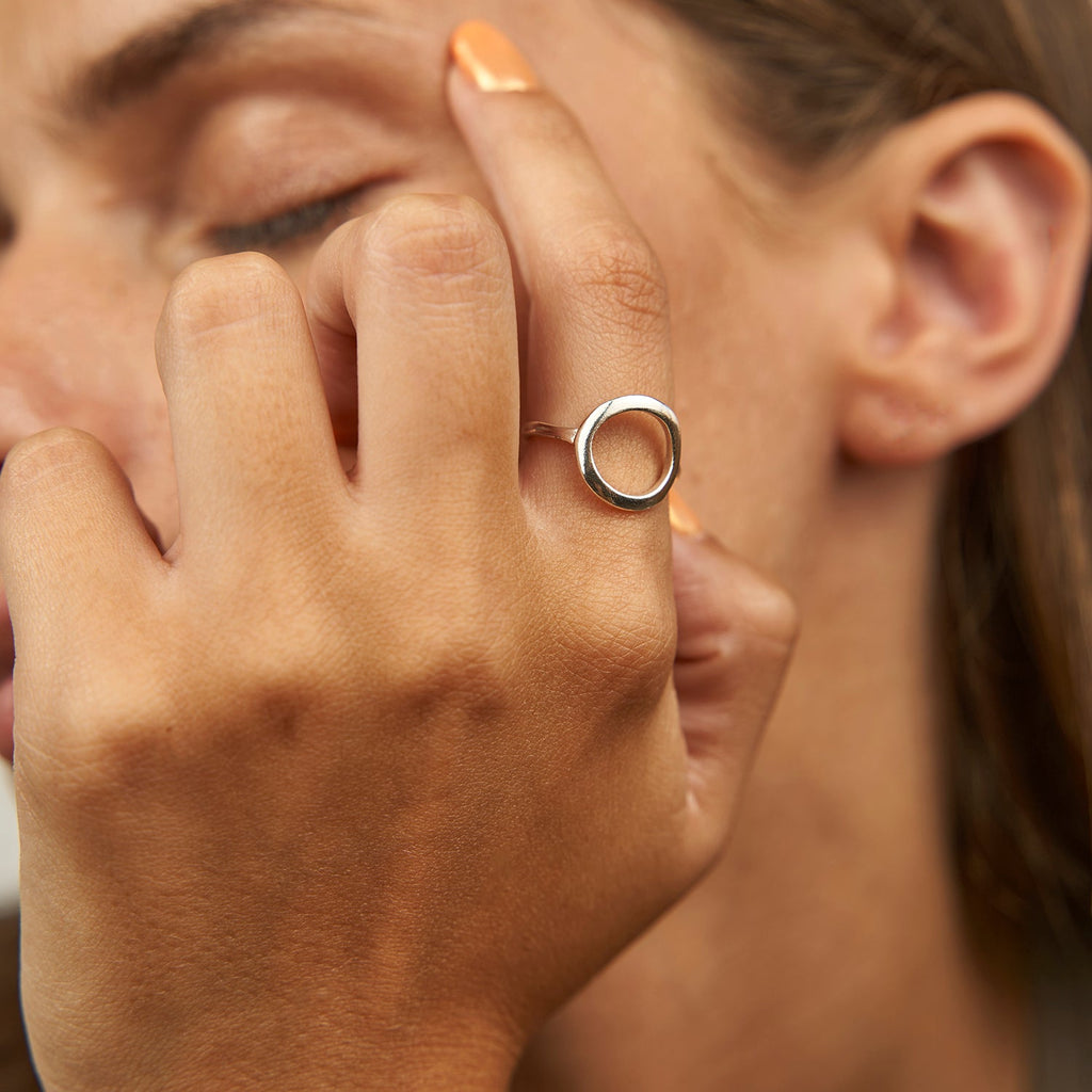 Anel Círculo Vazado