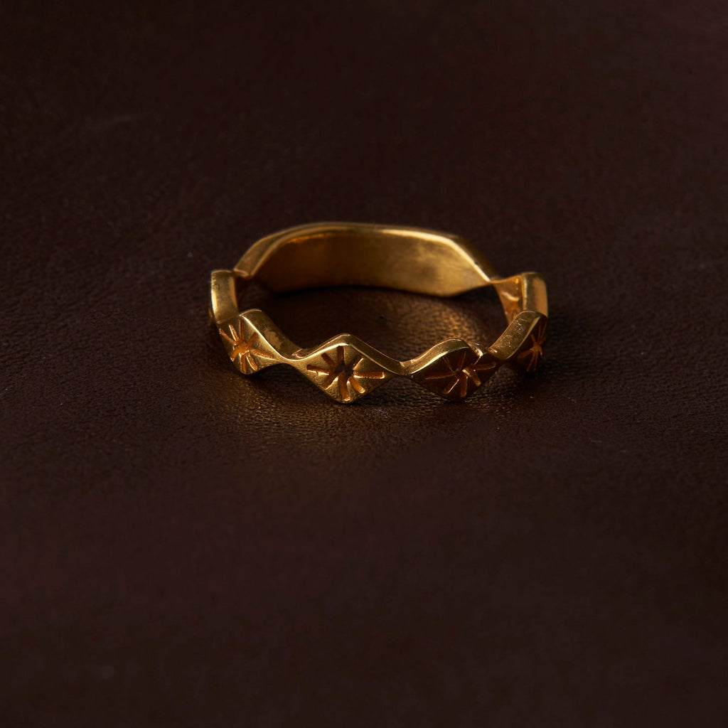 Anel Losângulos Estrela Cadente