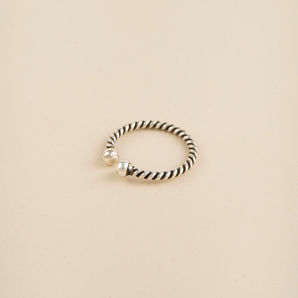 Anel Torcido 2 Bolinhas