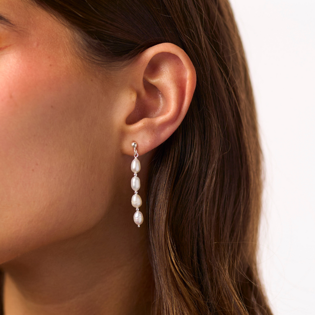 Brincos Danglé de Pérolas