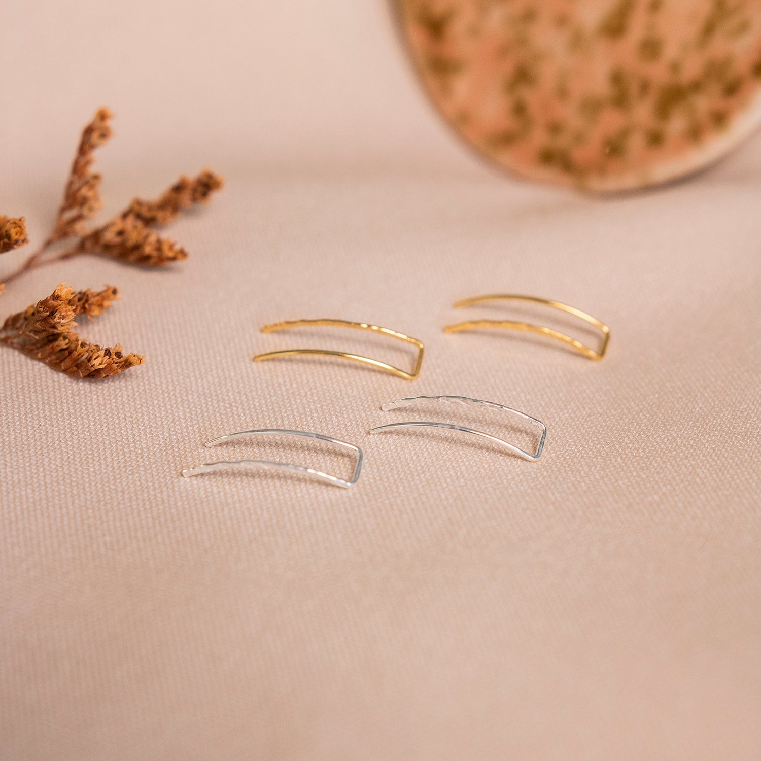 Brincos Corridos Martelados