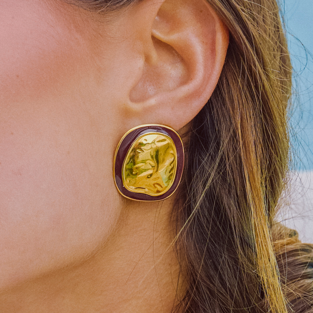 Brincos Ovalados Orgânicos