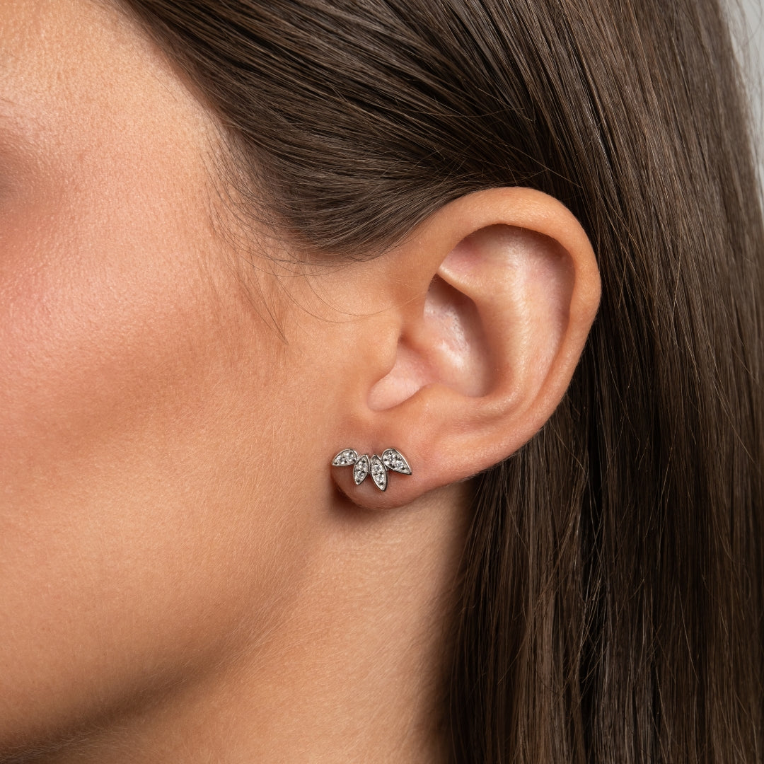 Brincos Crystal Petals