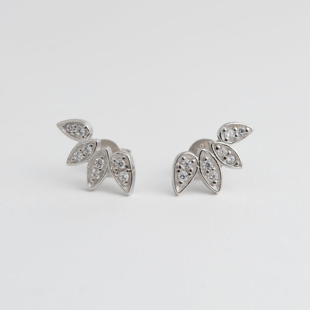 Brincos Crystal Petals