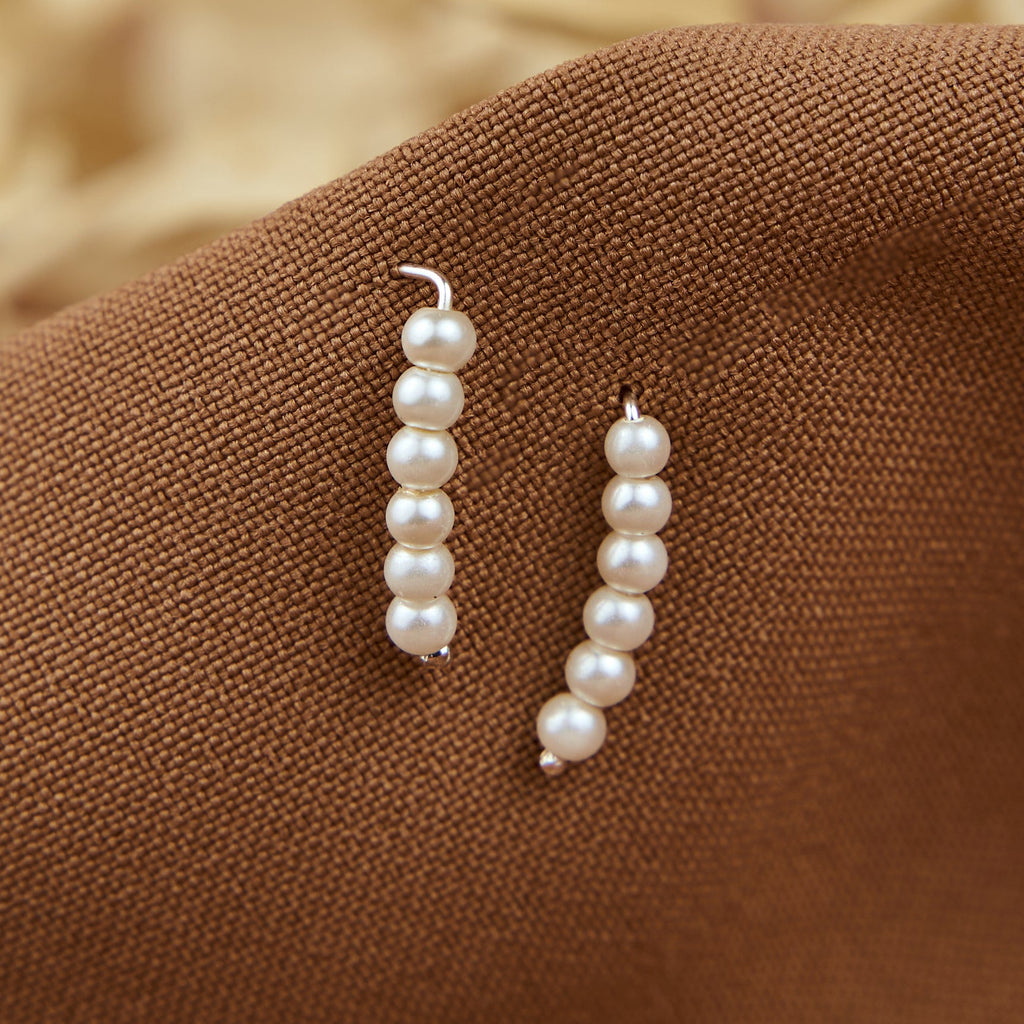 Brincos Corridos com Pérolas