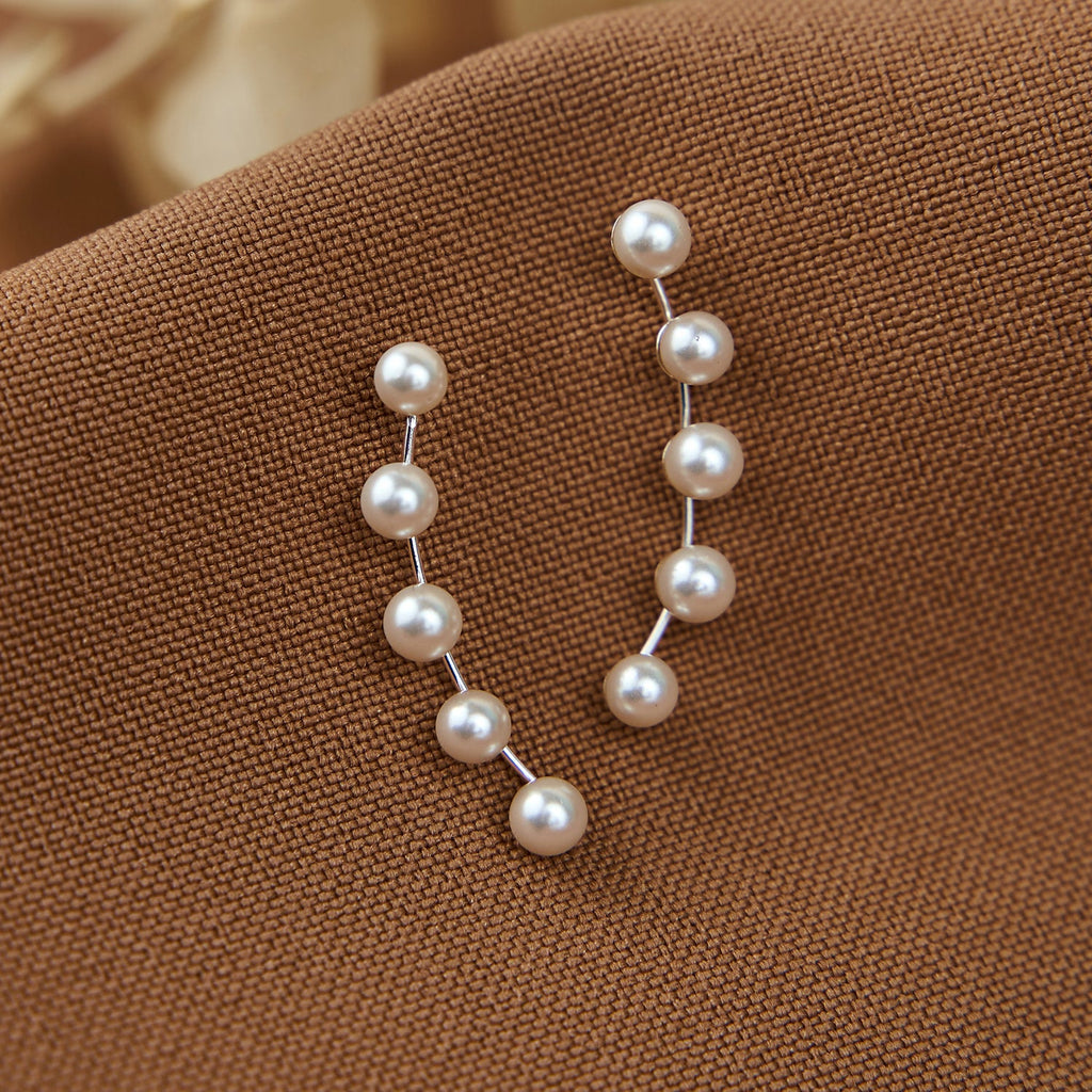 Brincos Corridos 5 Pérolas