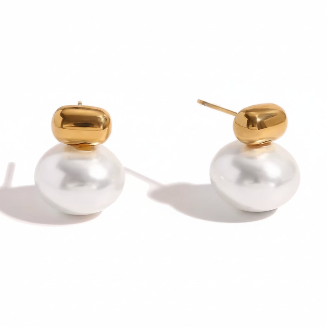 Brincos Golden Pearl