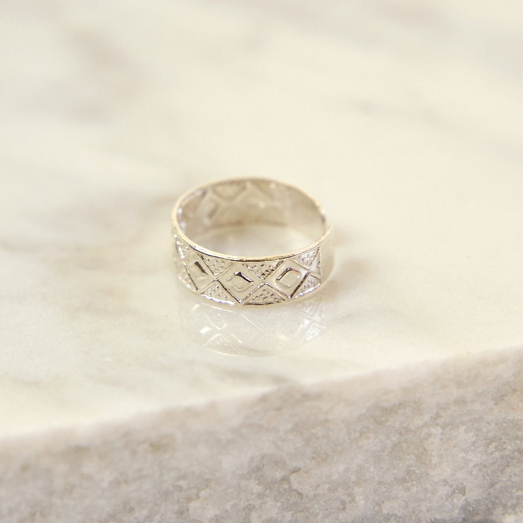 Anel Falange/Mindinho Geométrico